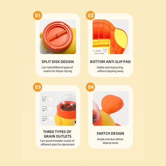 Duck Puzzle Feeder – Interactive Treat Toy for Dogs & Cats