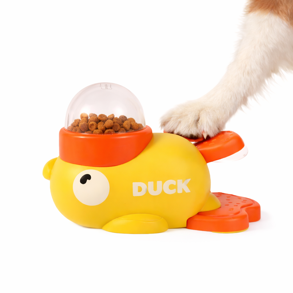 Duck Puzzle Feeder – Interactive Treat Toy for Dogs & Cats