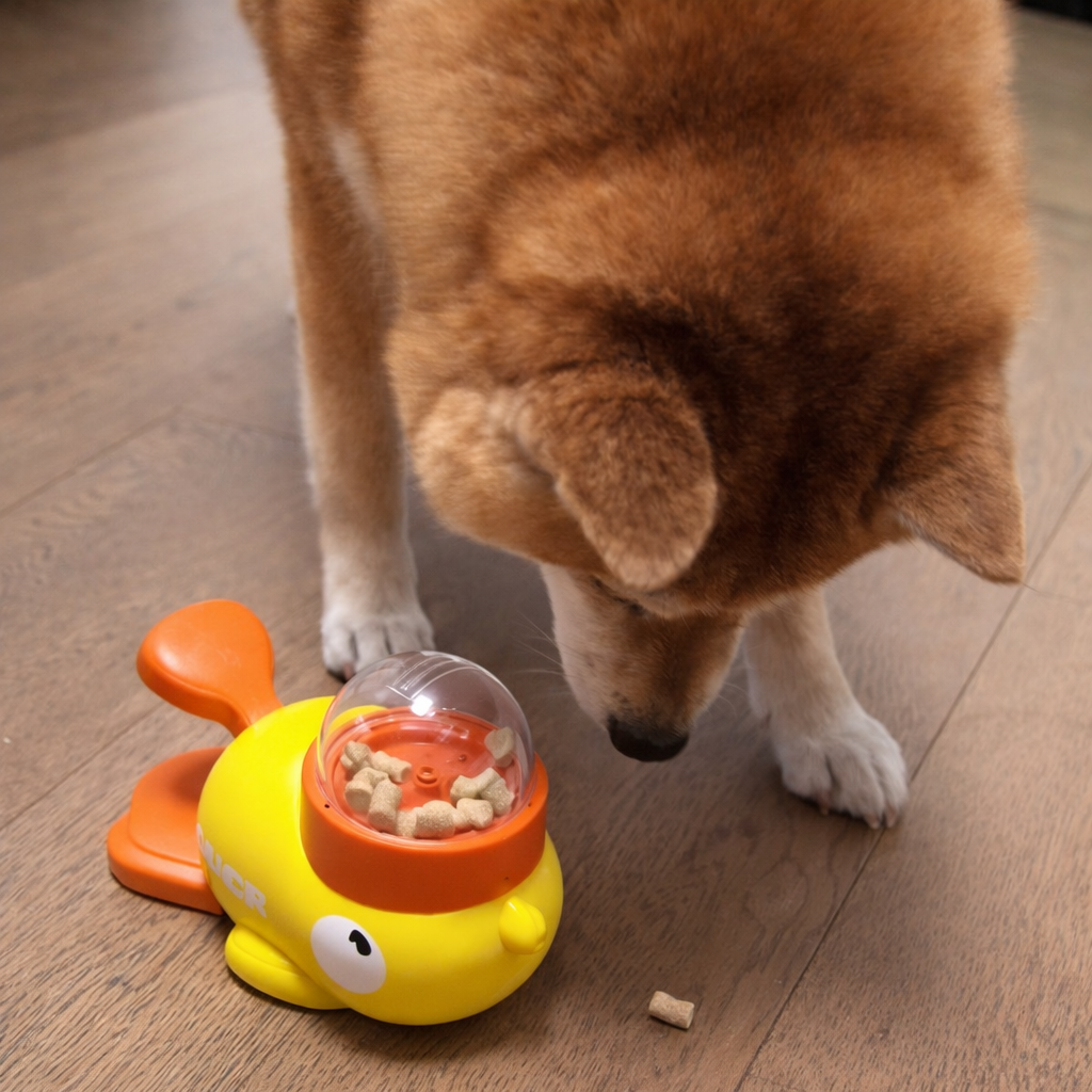 Duck Puzzle Feeder – Interactive Treat Toy for Dogs & Cats