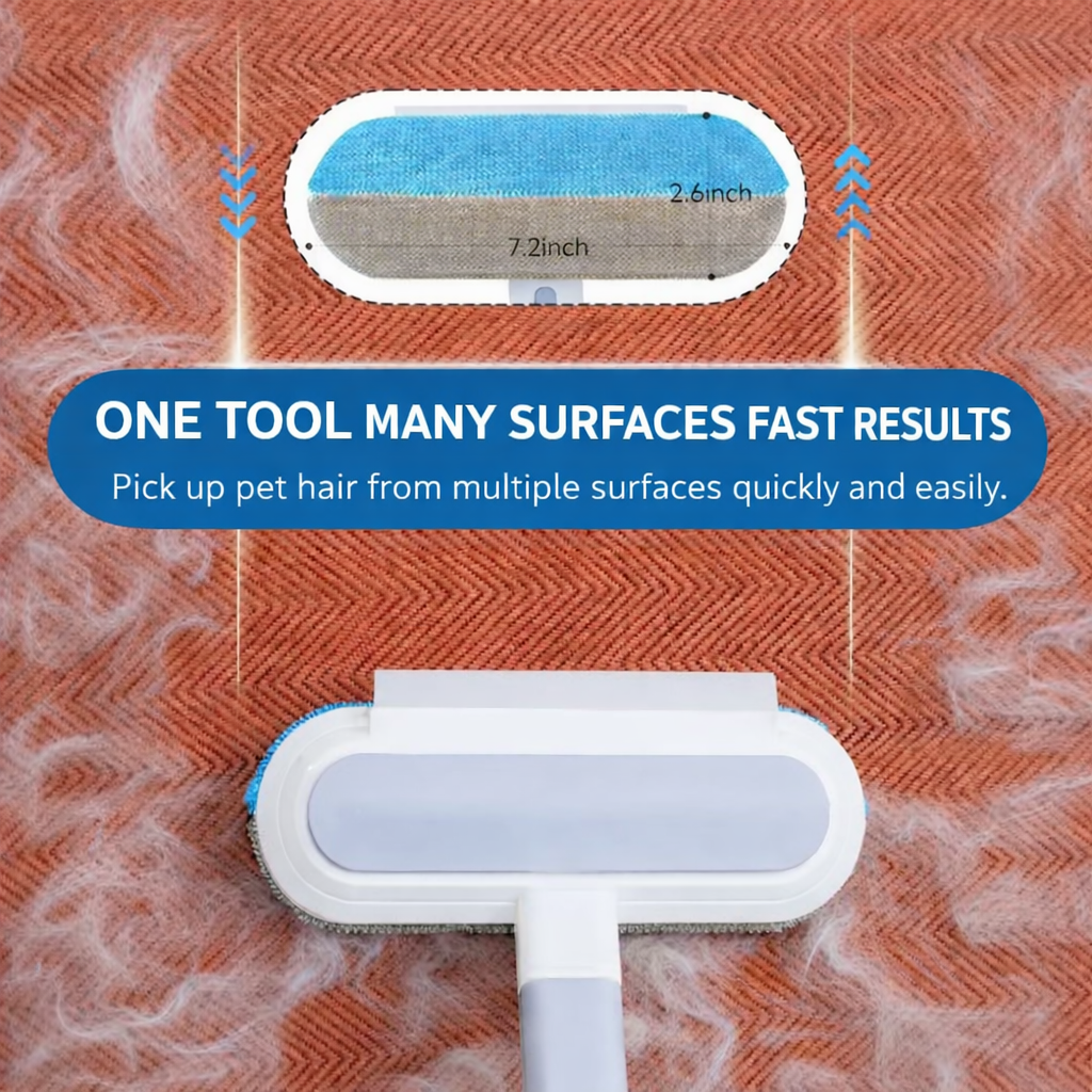 4 in 1 Pet Hair Removal Brush – Multi-Purpose Cleaner for Dogs & Cats
