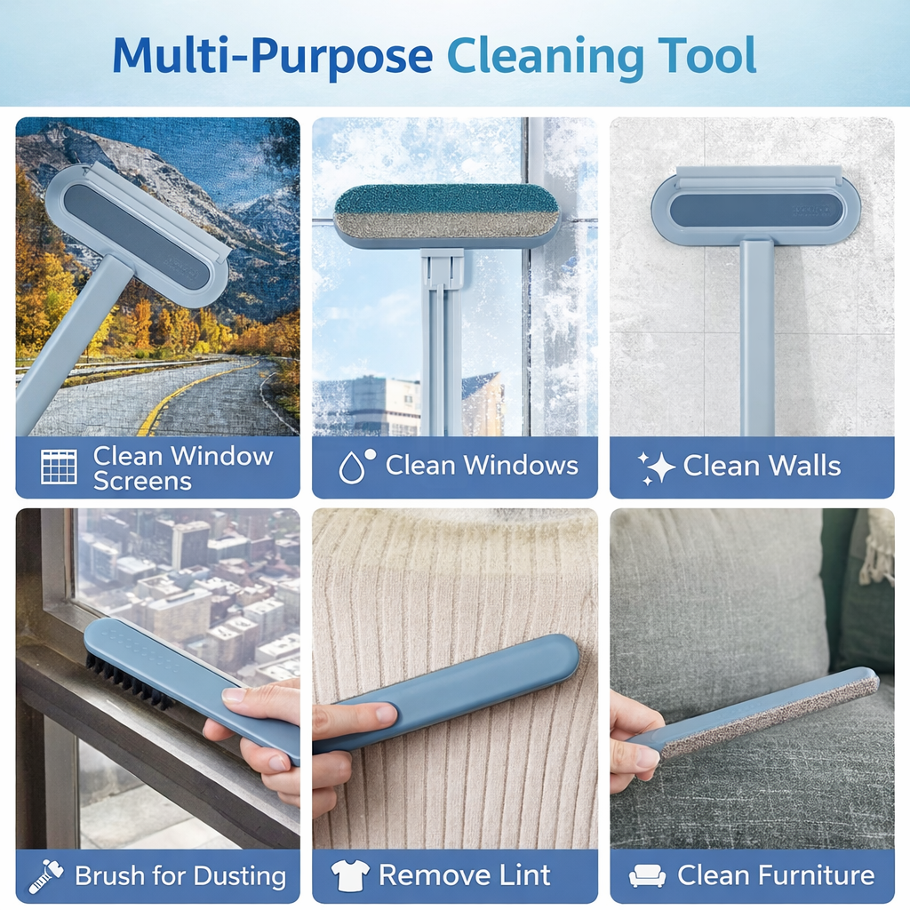 4 in 1 Pet Hair Removal Brush – Multi-Purpose Cleaner for Dogs & Cats