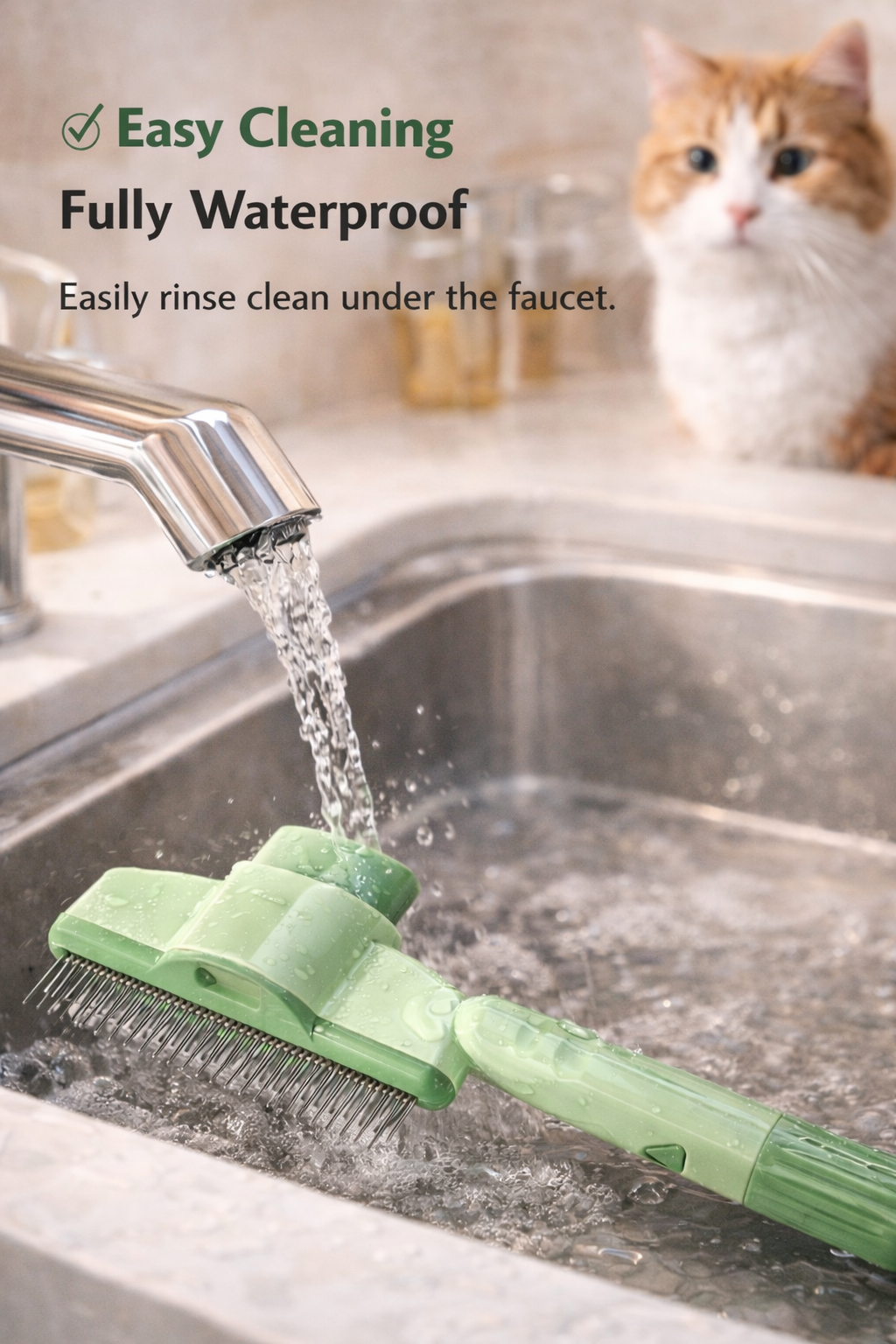 Self-Cleaning Pet Grooming Comb for Dogs & Cats