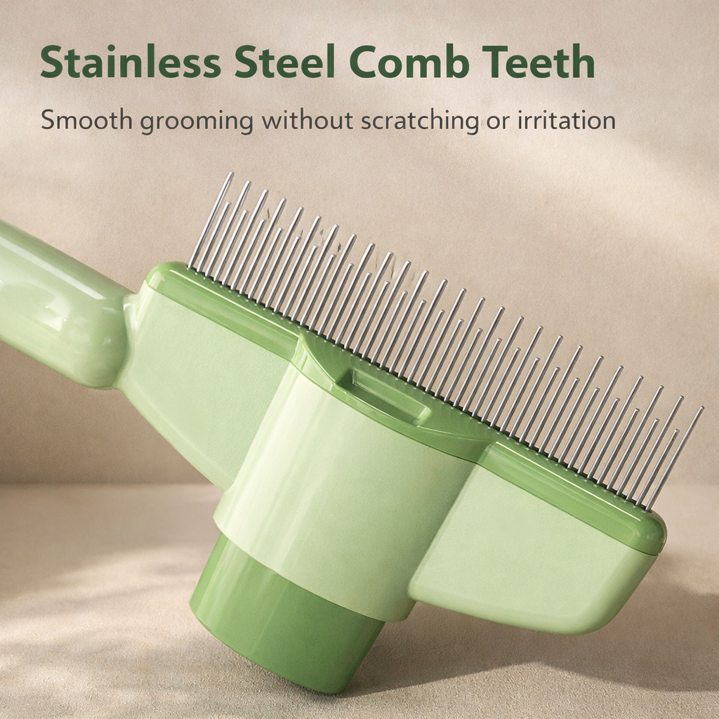 Self-Cleaning Pet Grooming Comb for Dogs & Cats