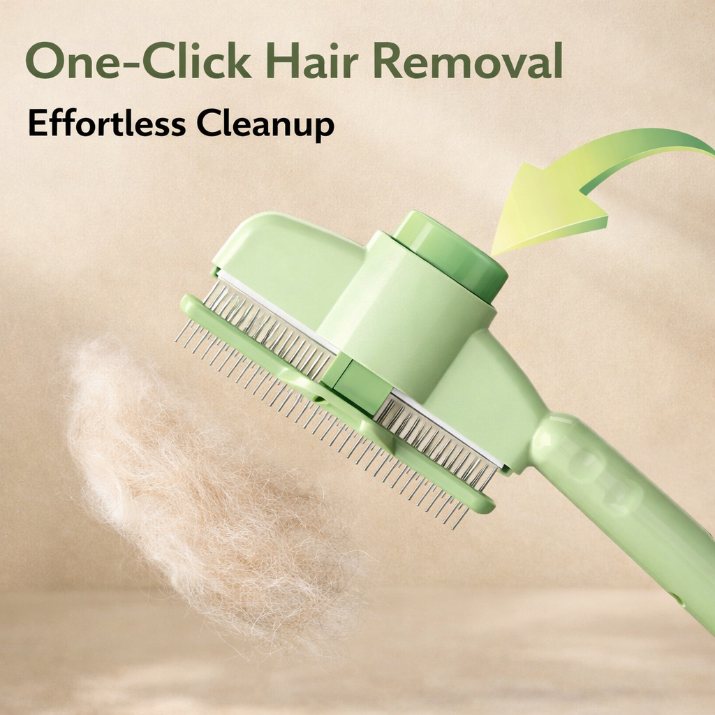 Self-Cleaning Pet Grooming Comb for Dogs & Cats