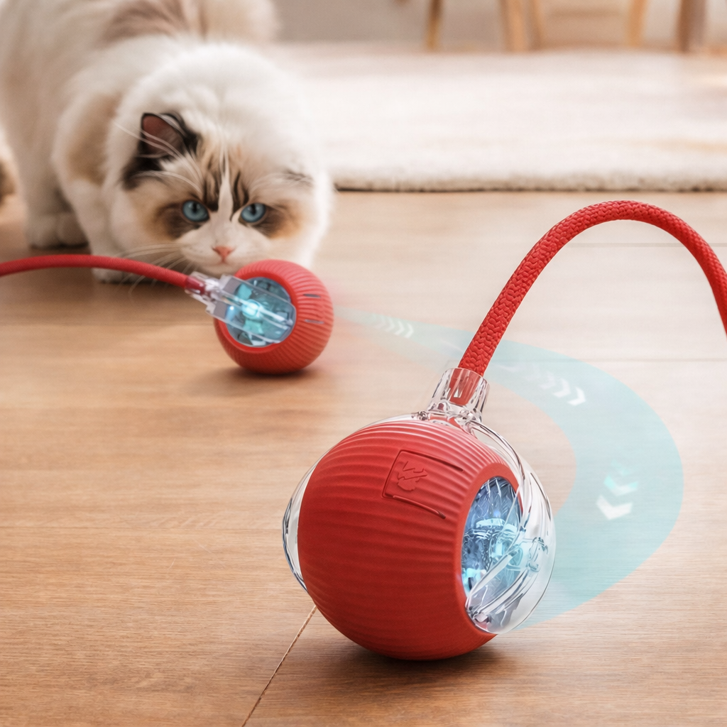 Smart Interactive Rolling Cat Ball