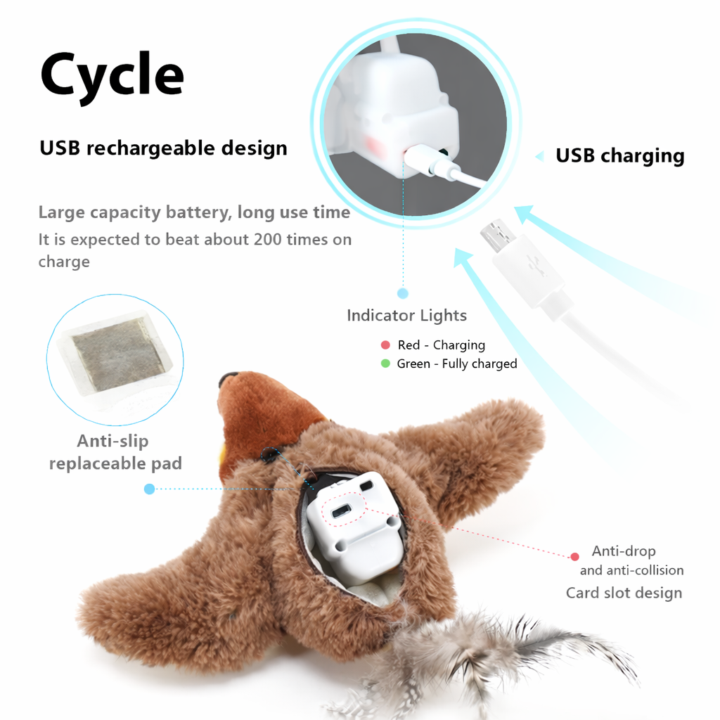 Interactive Flapping Bird Toy
