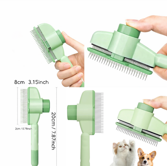 Self-Cleaning Pet Grooming Comb for Dogs & Cats